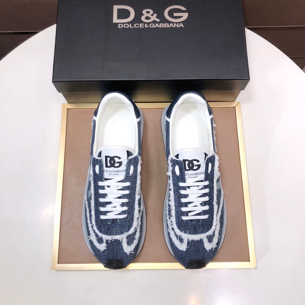 Dolce & Gabbana DG Low-Top Sneakers in Calfskin