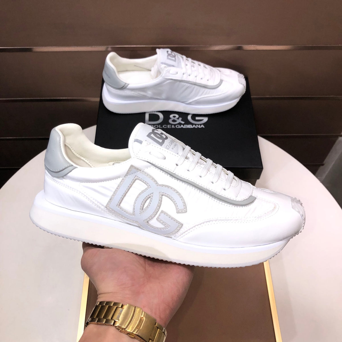 Dolce & Gabbana DG Low-Top Sneakers in Calfskin