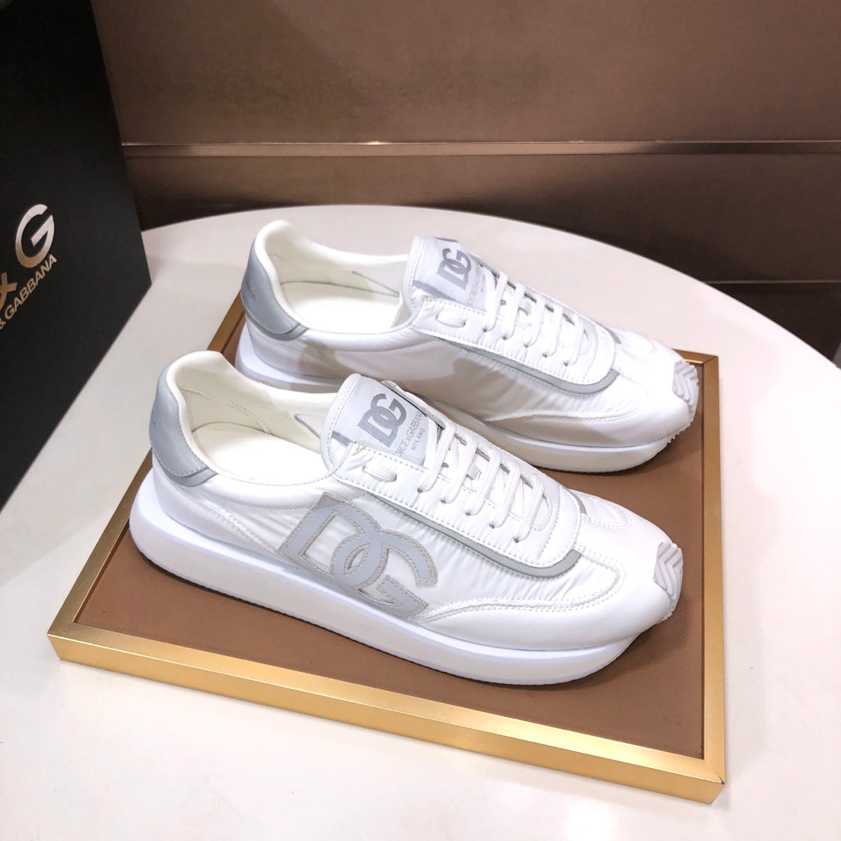 Dolce & Gabbana DG Low-Top Sneakers in Calfskin