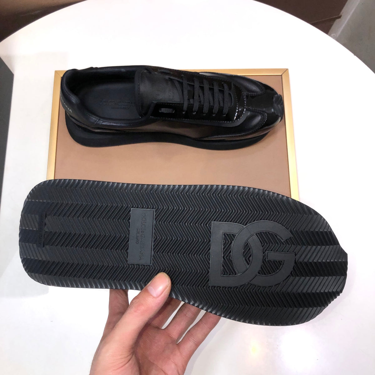Dolce & Gabbana DG Low-Top Sneakers in Calfskin