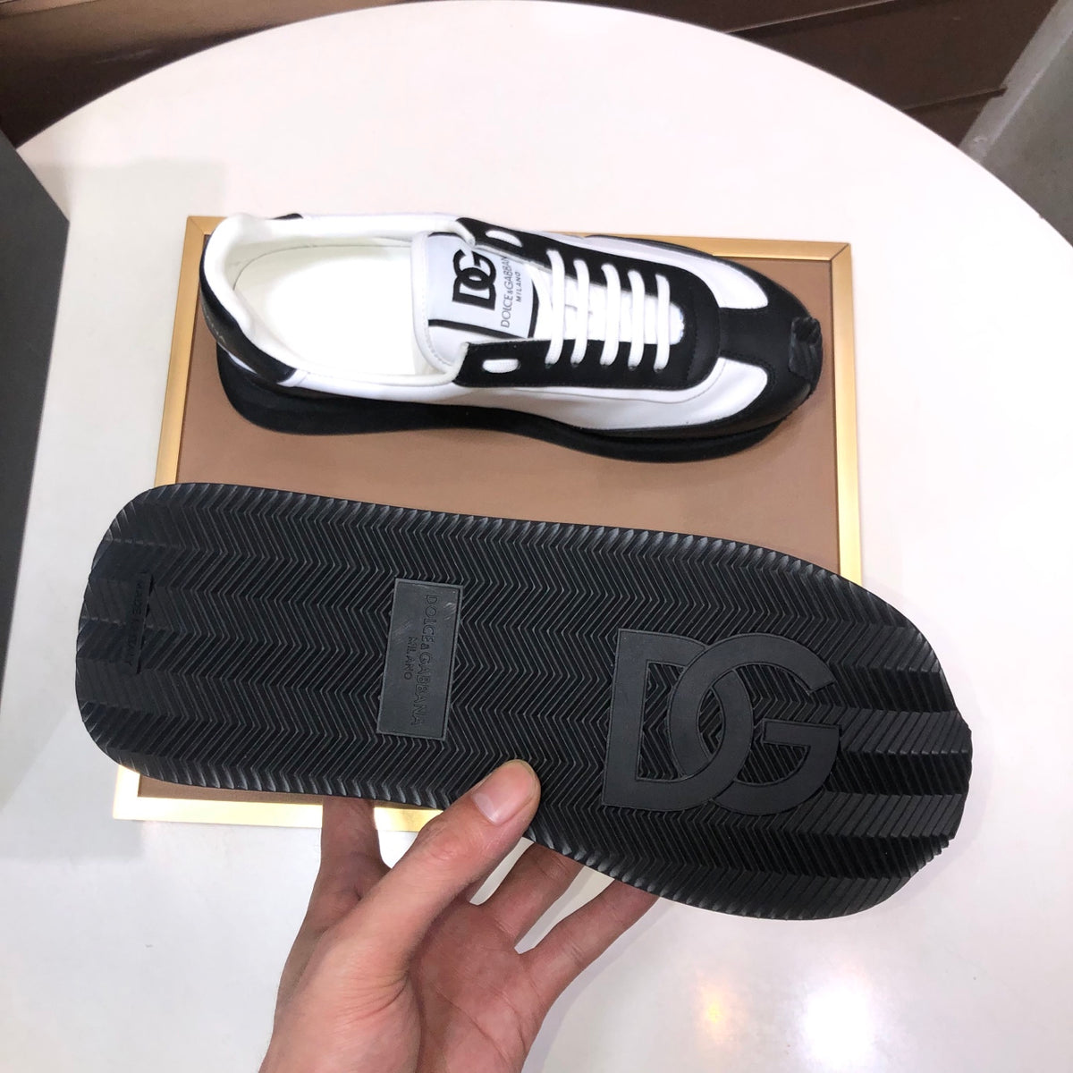 Dolce & Gabbana DG Low-Top Sneakers in Calfskin