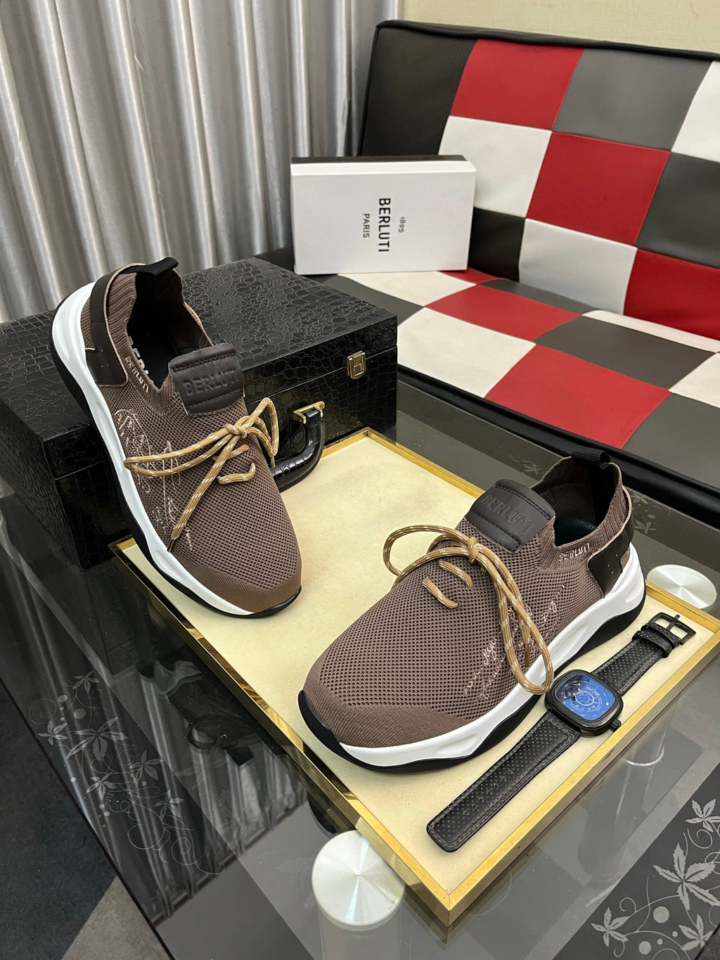 Berluti Men's Edge-Last Leather Casual Shoes