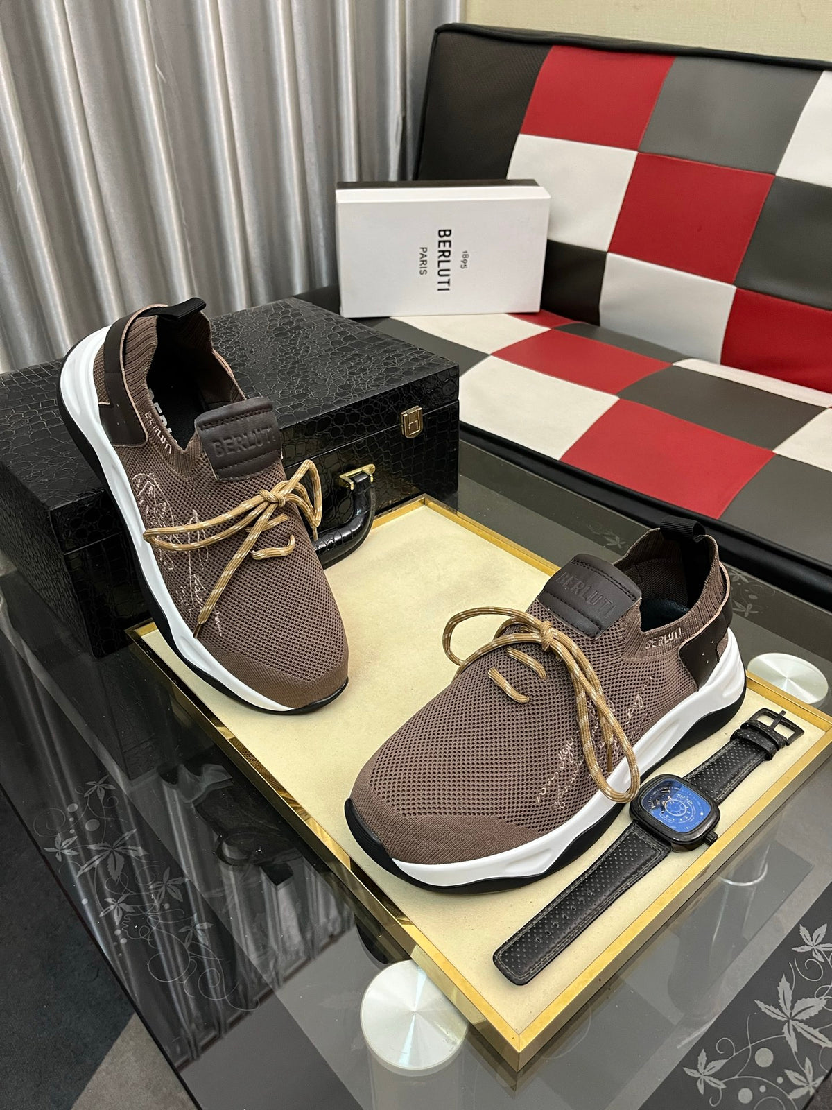 Berluti Men's Edge-Last Leather Casual Shoes