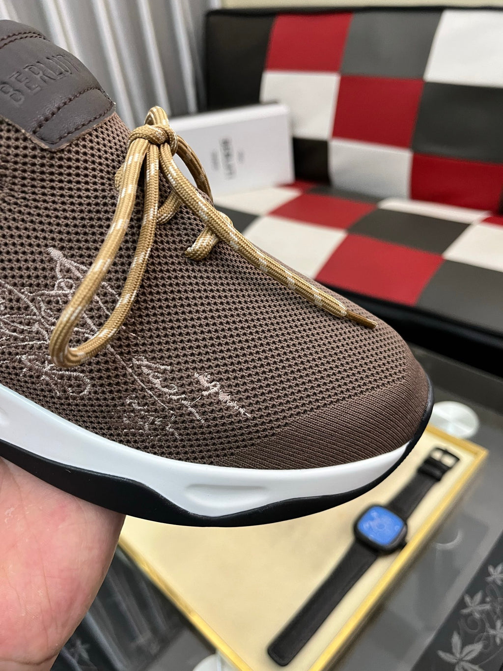 Berluti Men's Edge-Last Leather Casual Shoes