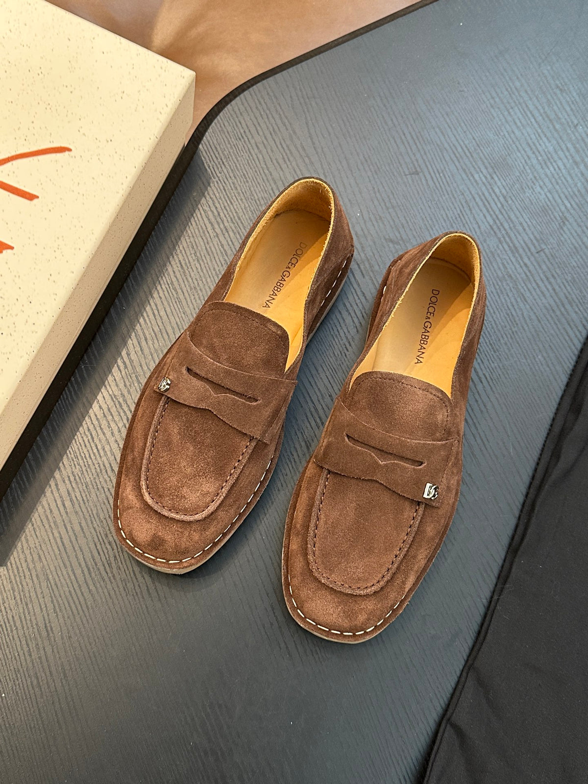 Dolce & Gabbana DG New Florio Suede Lace-Up Casual Shoes