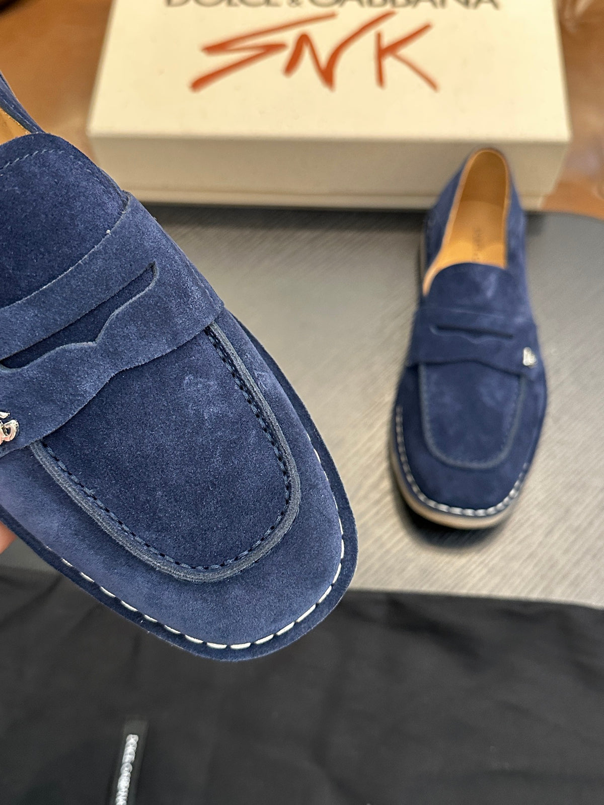 Dolce & Gabbana DG New Florio Suede Lace-Up Casual Shoes
