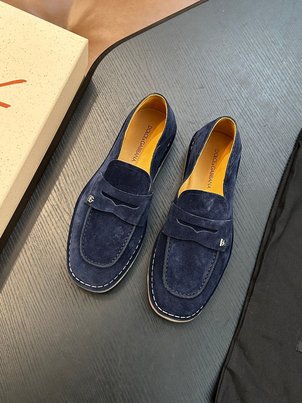 Dolce & Gabbana DG New Florio Suede Lace-Up Casual Shoes