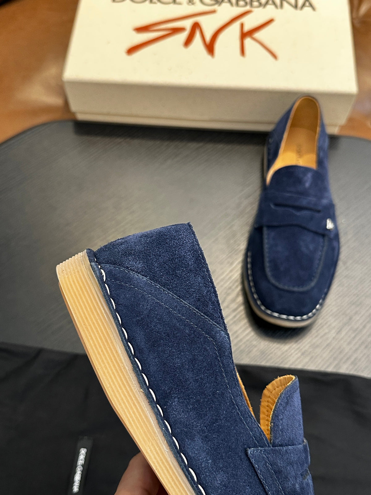 Dolce & Gabbana DG New Florio Suede Lace-Up Casual Shoes