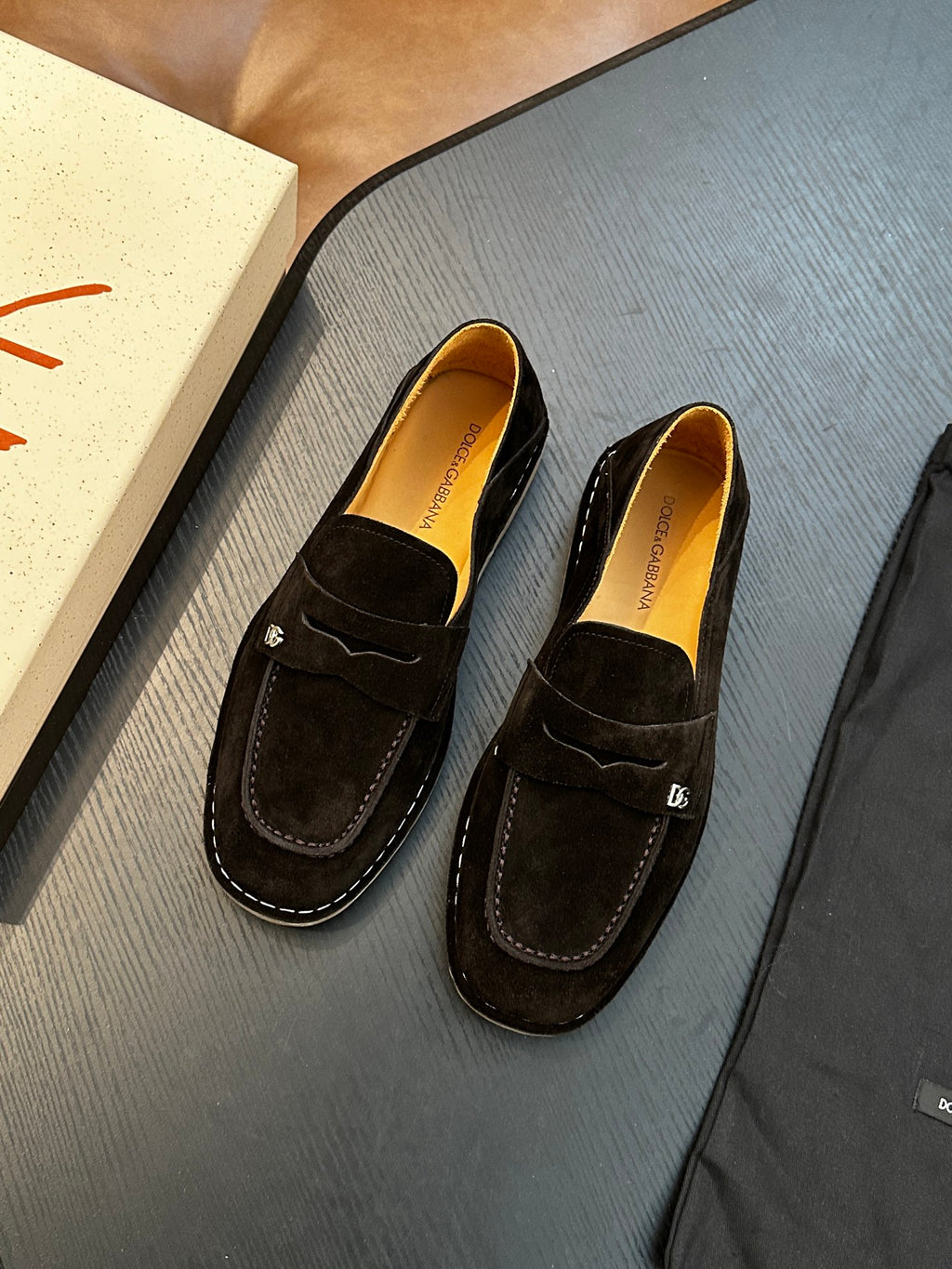 Dolce & Gabbana DG New Florio Suede Lace-Up Casual Shoes
