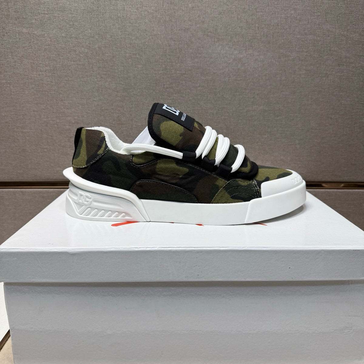 Dolce & Gabbana DG Couple's Multi-Material Casual Sneakers 4 Colors