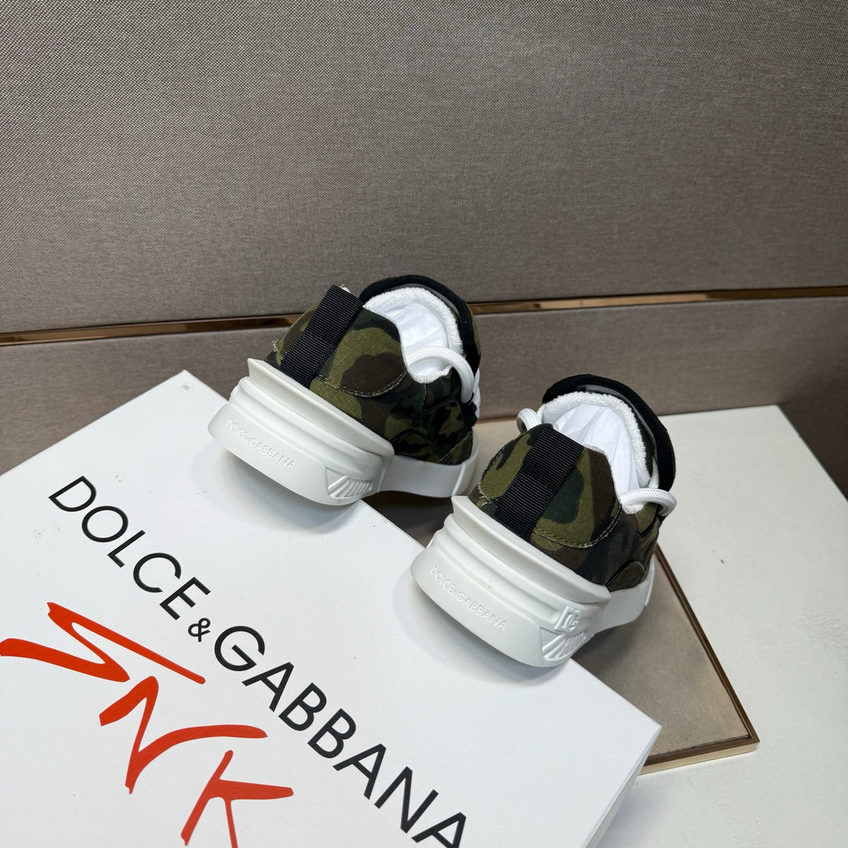 Dolce & Gabbana DG Couple's Multi-Material Casual Sneakers 4 Colors