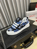 Dolce & Gabbana DG Silk Calfskin & Nubuck Casual Sneakers