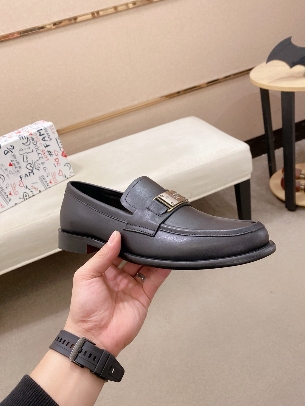 Dolce & Gabbana DG Men's Italian Calfskin Dress Shoes