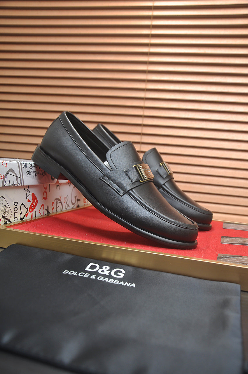 Dolce & Gabbana DG Men's Italian Calfskin Dress Shoes
