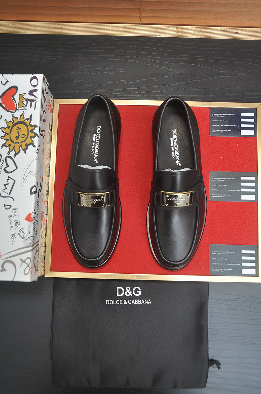 Dolce & Gabbana DG Men's Italian Calfskin Dress Shoes