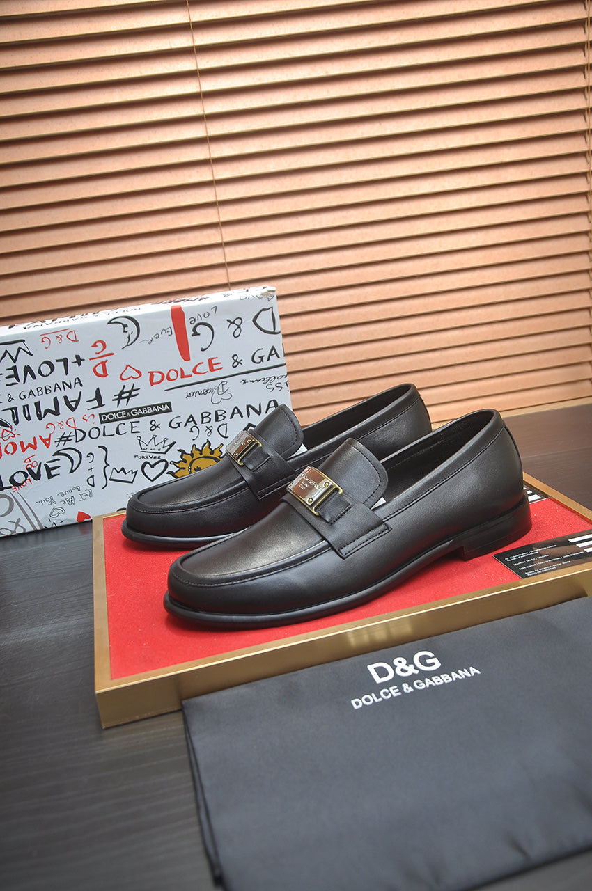 Dolce & Gabbana DG Men's Italian Calfskin Dress Shoes