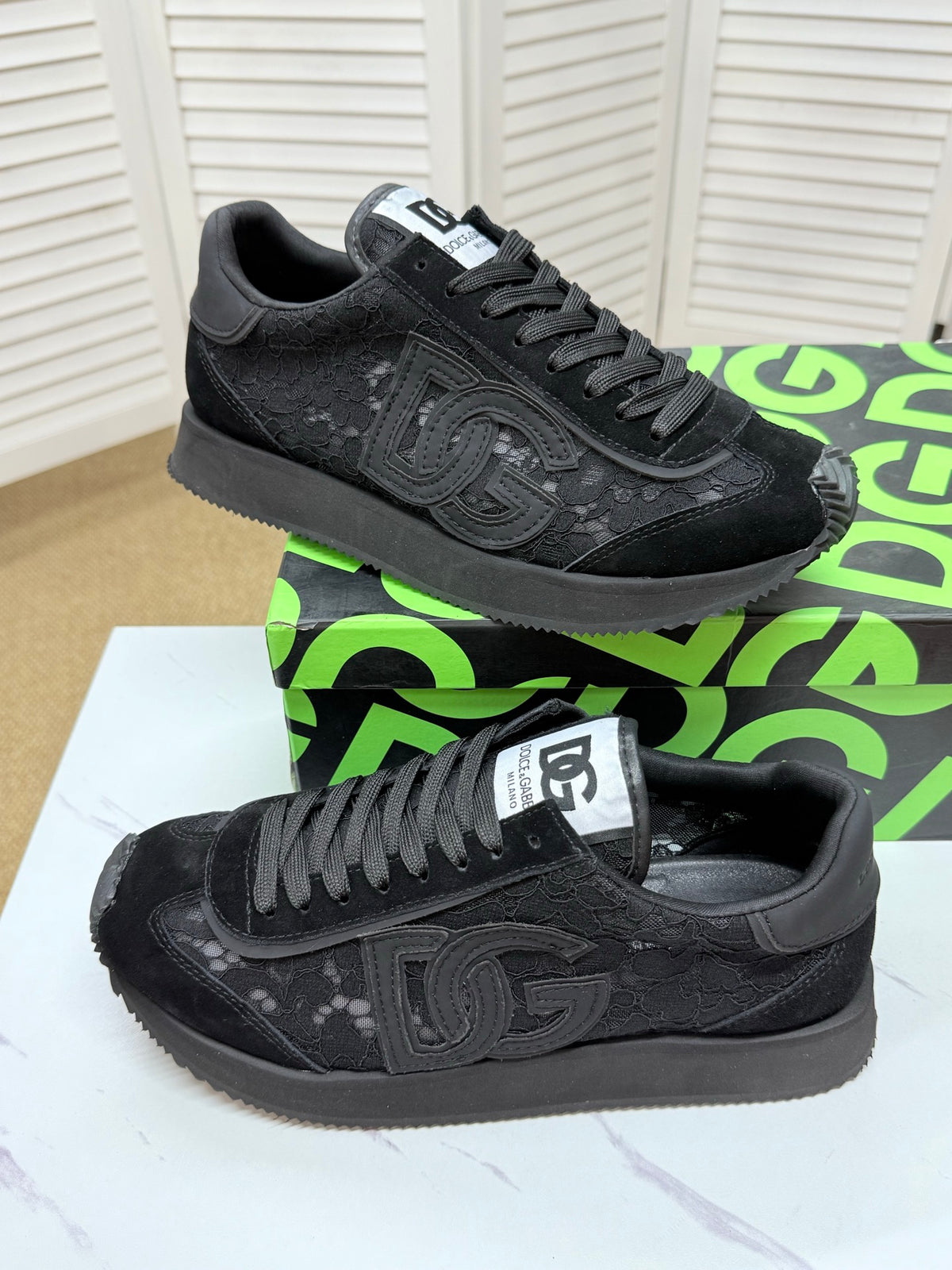 Dolce & Gabbana DG Couple's Athletic Casual Sneakers