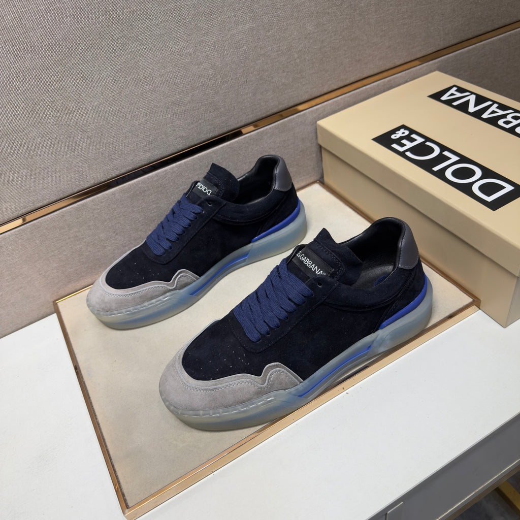 Dolce & Gabbana DG Couple's Multi-Material Casual Sneakers Multi-Color