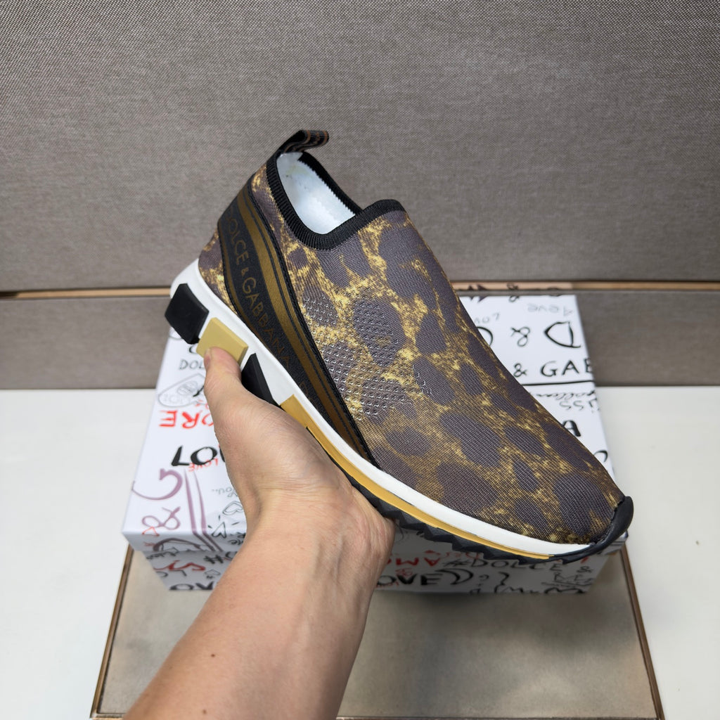 Dolce & Gabbana DG Couple's Multi-Material Casual Sneakers Multi-Color