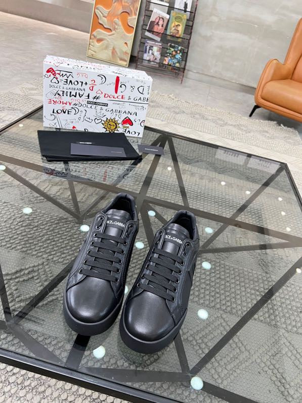 Dolce & Gabbana DG Heavy-Craft Calfskin Sneakers with 5D Accents