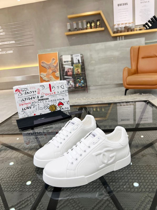 Dolce & Gabbana DG Heavy-Craft Calfskin Sneakers with 5D Accents