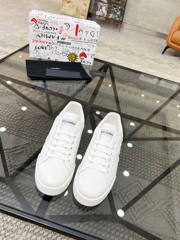 Dolce & Gabbana DG Heavy-Craft Calfskin Sneakers with 5D Accents