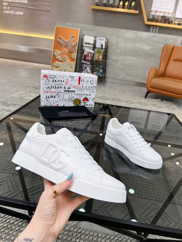 Dolce & Gabbana DG Heavy-Craft Calfskin Sneakers with 5D Accents