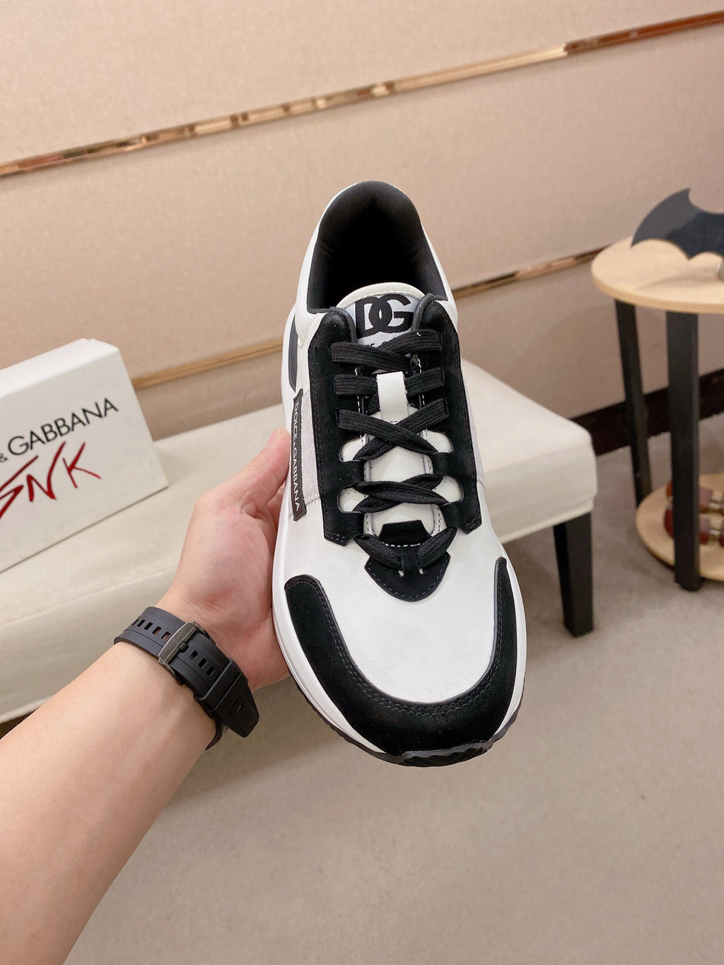 Dolce & Gabbana DG Men's Top-Grain Calfskin Casual Sneakers