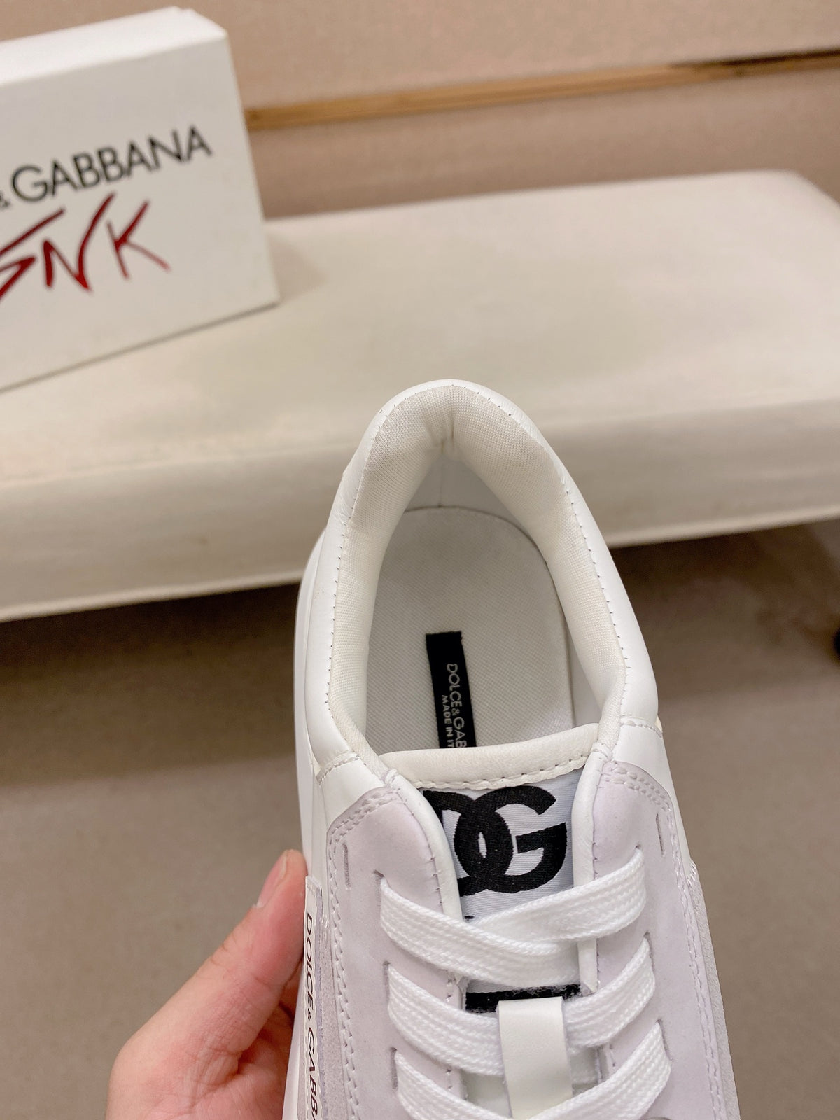 Dolce & Gabbana DG Men's Top-Grain Calfskin Casual Sneakers