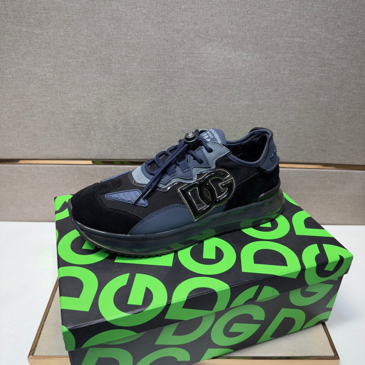 Dolce & Gabbana DG Couple's Multi-Material Casual Sneakers Multi-Color