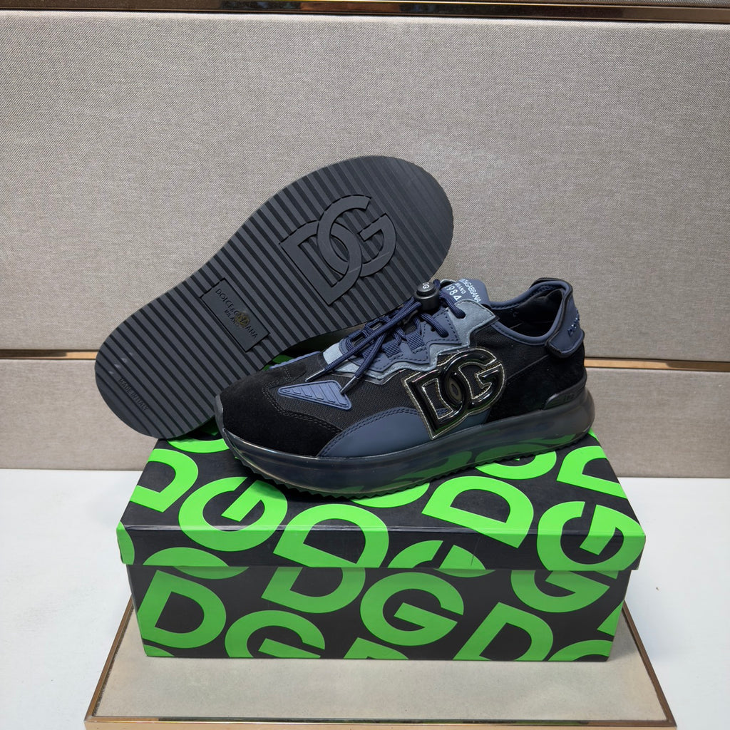 Dolce & Gabbana DG Couple's Multi-Material Casual Sneakers Multi-Color
