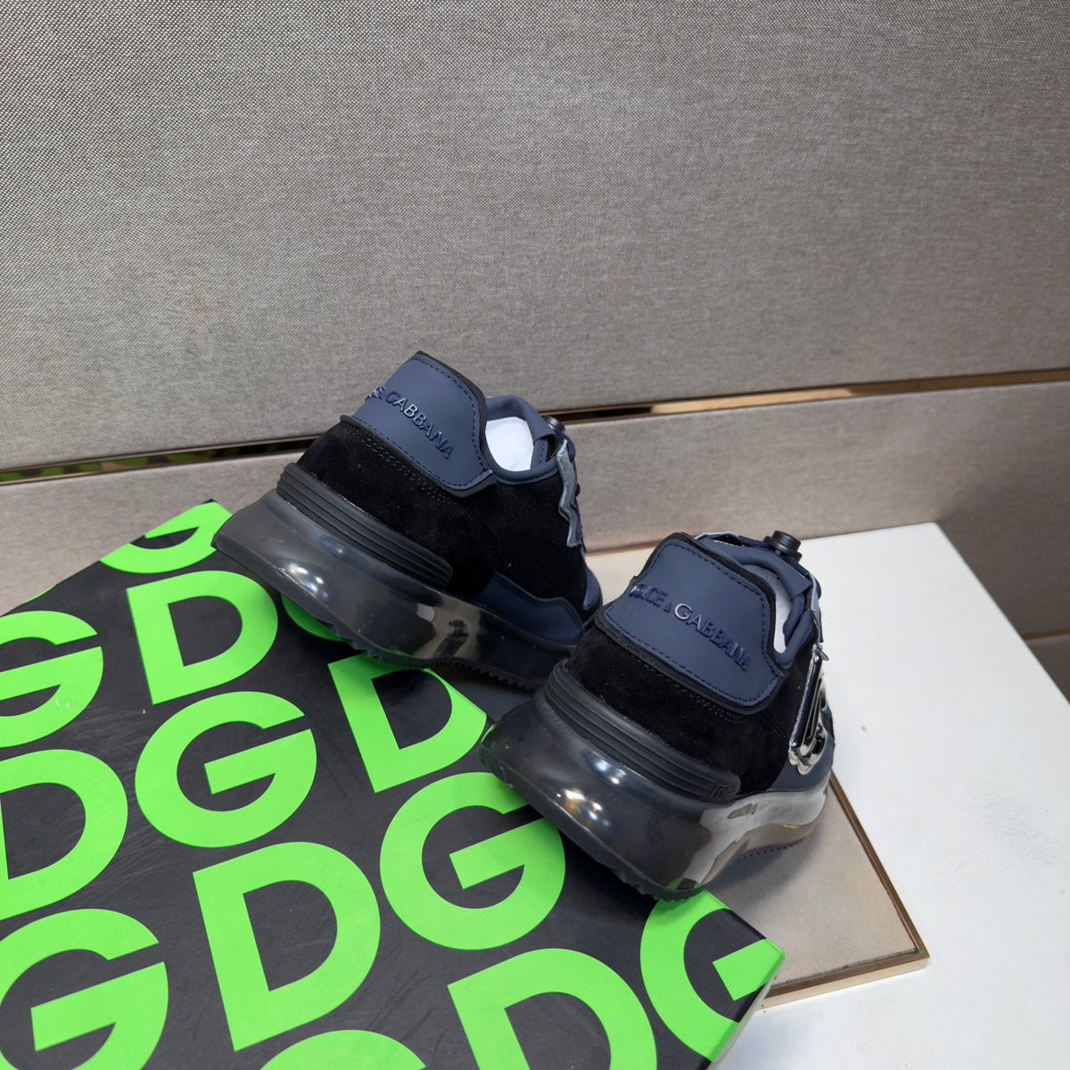 Dolce & Gabbana DG Couple's Multi-Material Casual Sneakers Multi-Color