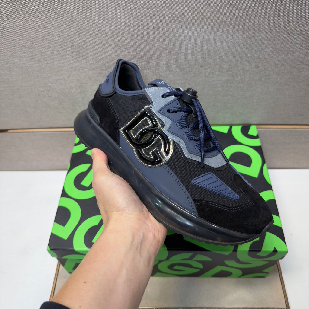 Dolce & Gabbana DG Couple's Multi-Material Casual Sneakers Multi-Color