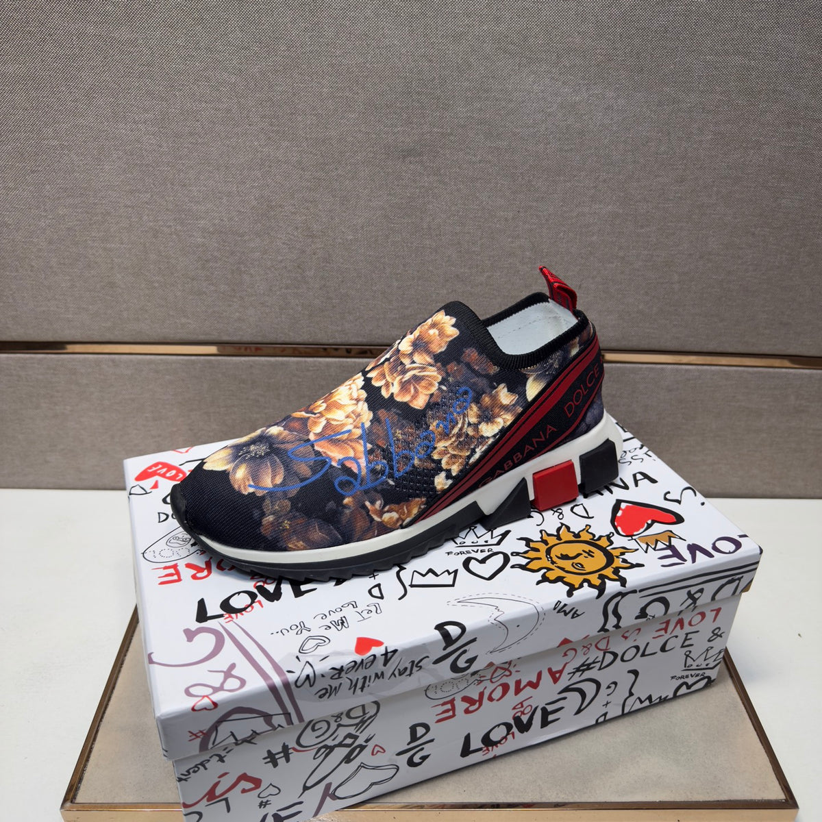 Dolce & Gabbana DG Couple's Multi-Material Casual Sneakers Multi-Color