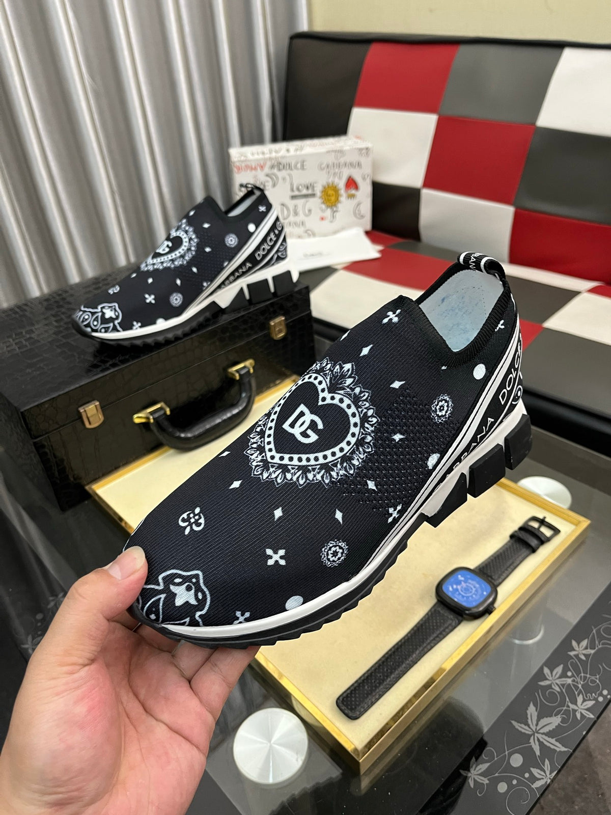 Dolce & Gabbana DG Men's Fashion Athletic Casual Sneakers