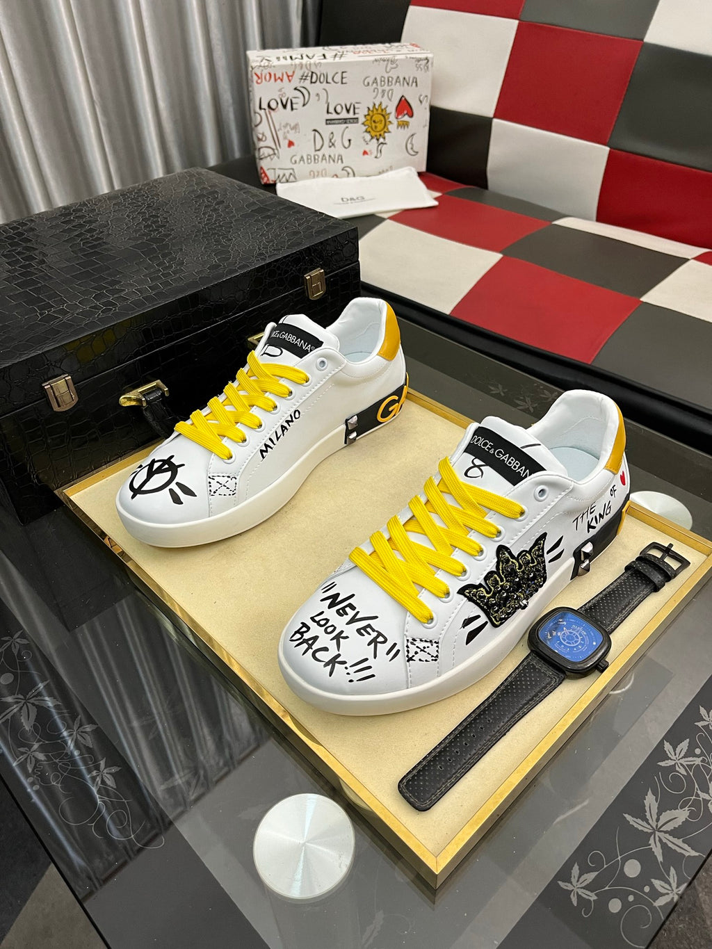 Dolce & Gabbana DG Men's Fashion Athletic Casual Sneakers
