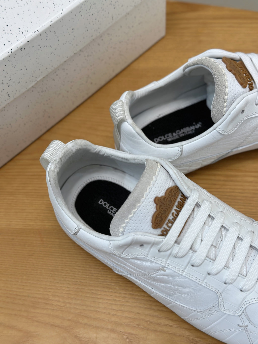 Dolce & Gabbana DG Men's Casual Sneakers with Stitched Logo