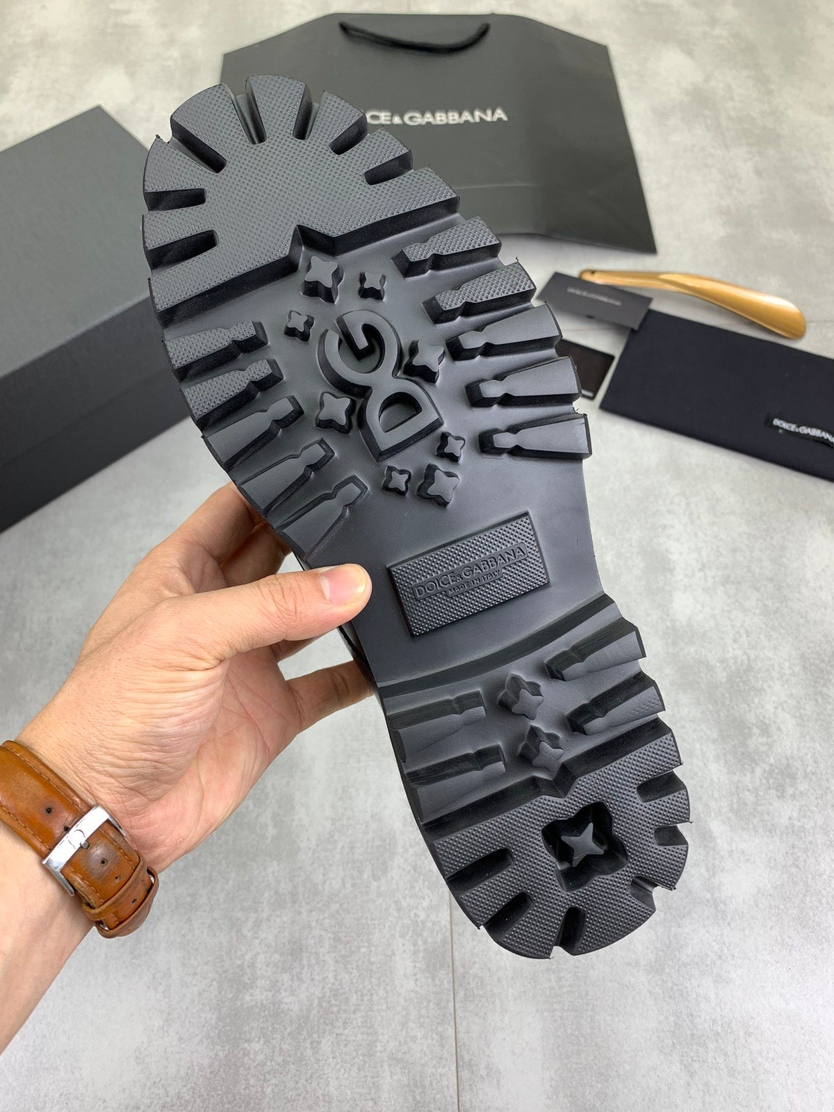 Dolce & Gabbana DG Men's Dress Shoes in Italian Patent Calfskin