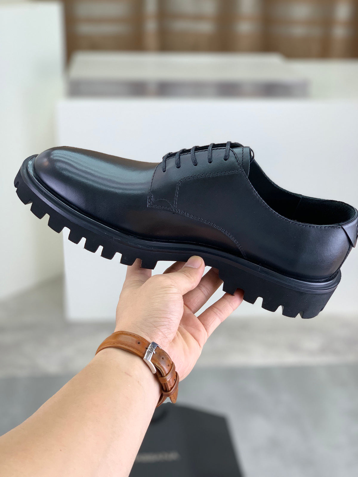 Dolce & Gabbana DG Men's Dress Shoes in Italian Patent Calfskin