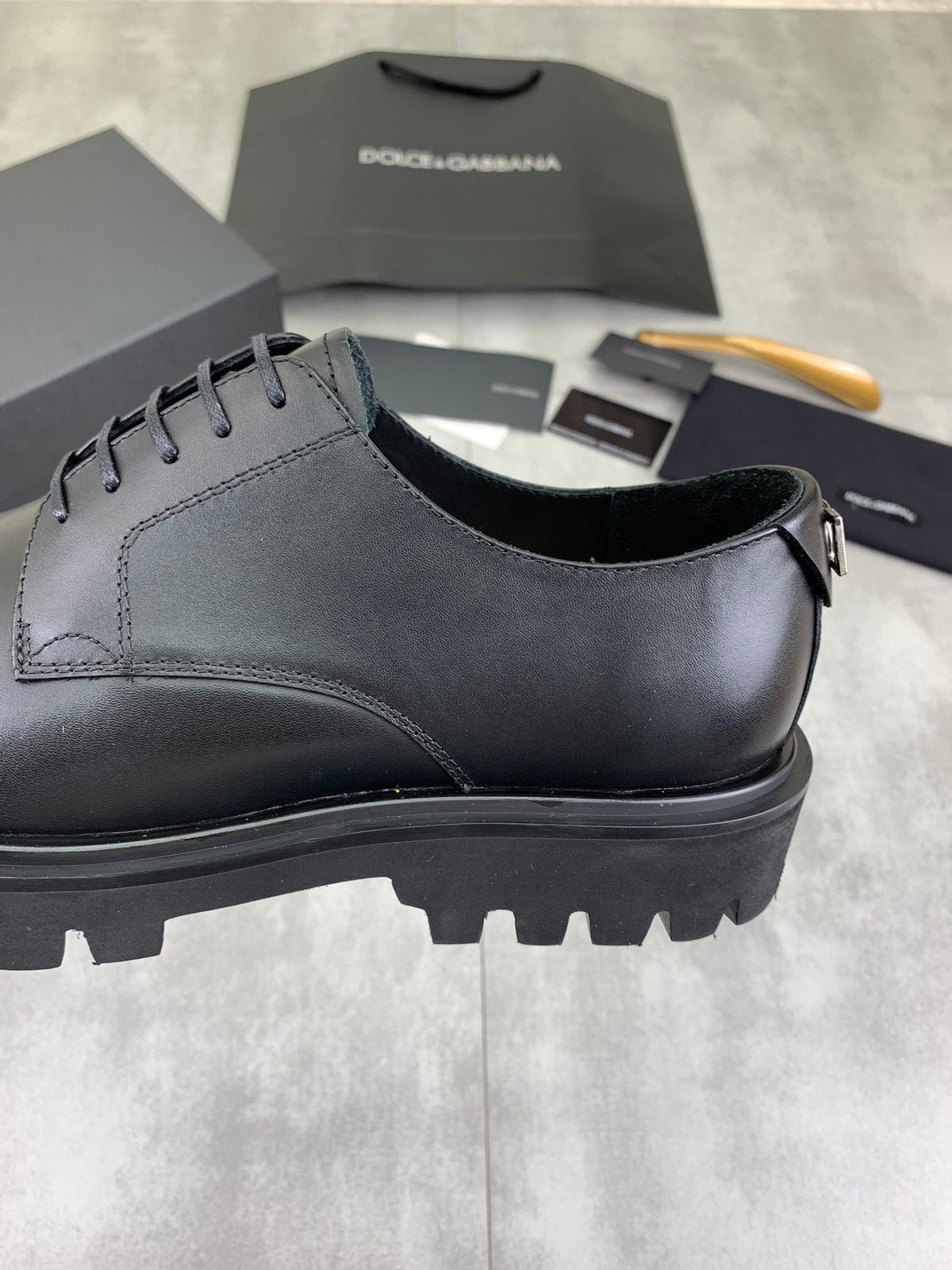 Dolce & Gabbana DG Men's Dress Shoes in Italian Patent Calfskin