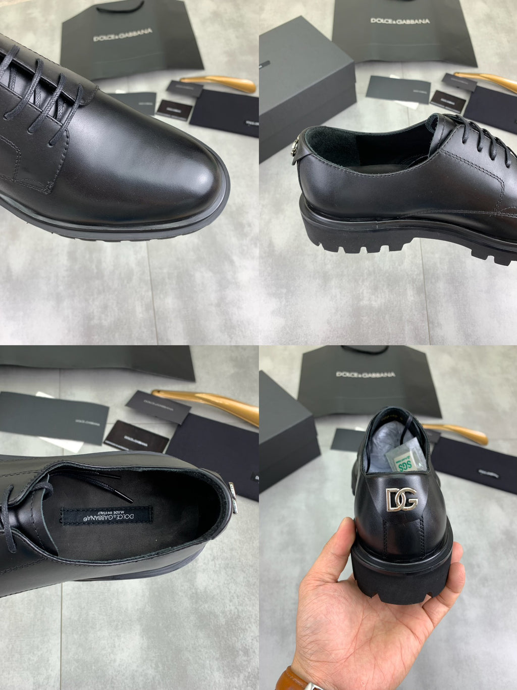 Dolce & Gabbana DG Men's Dress Shoes in Italian Patent Calfskin
