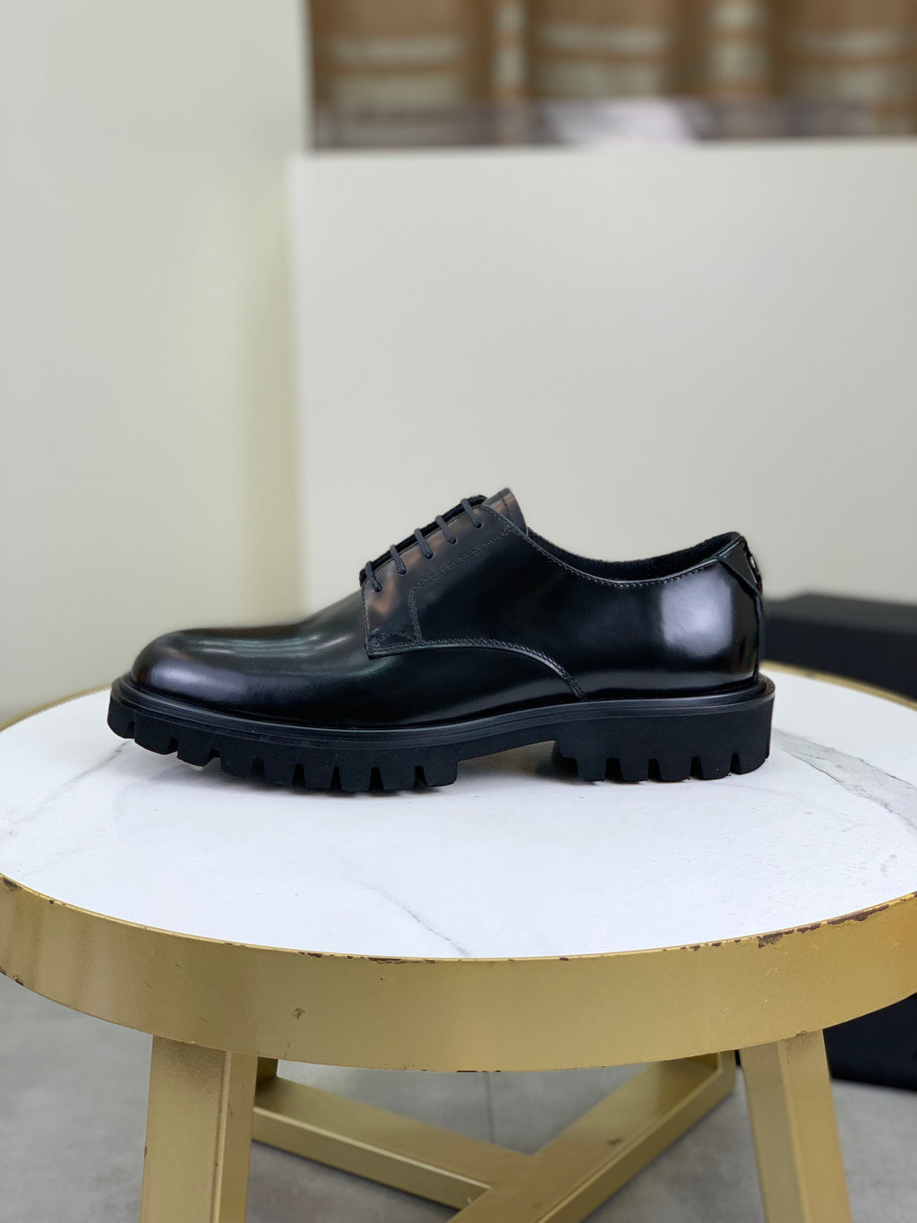 Dolce & Gabbana DG Men's Dress Shoes in Italian Patent Calfskin