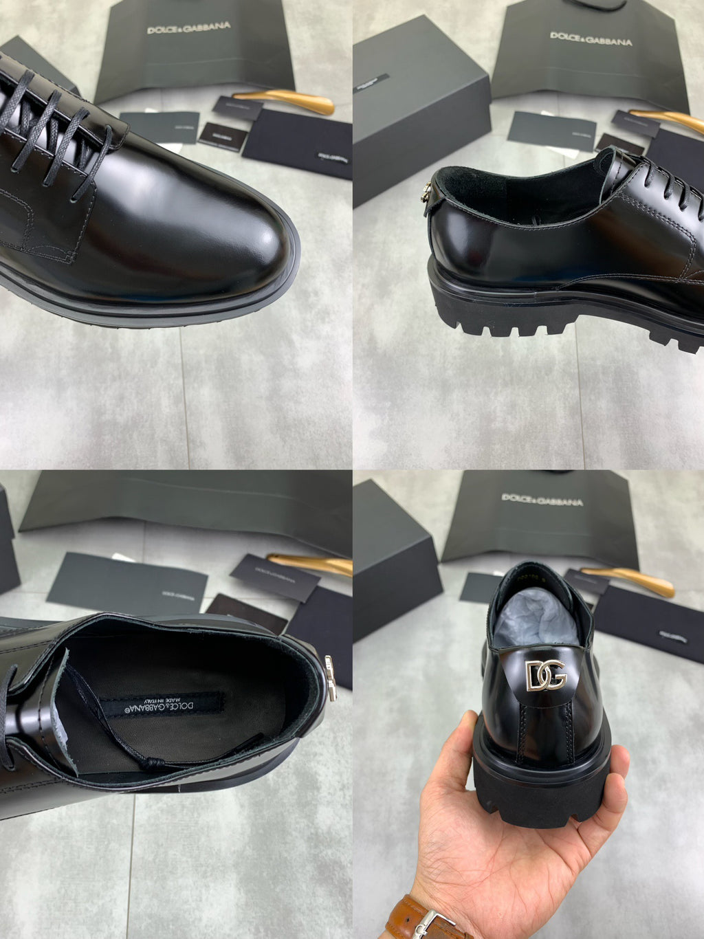 Dolce & Gabbana DG Men's Dress Shoes in Italian Patent Calfskin