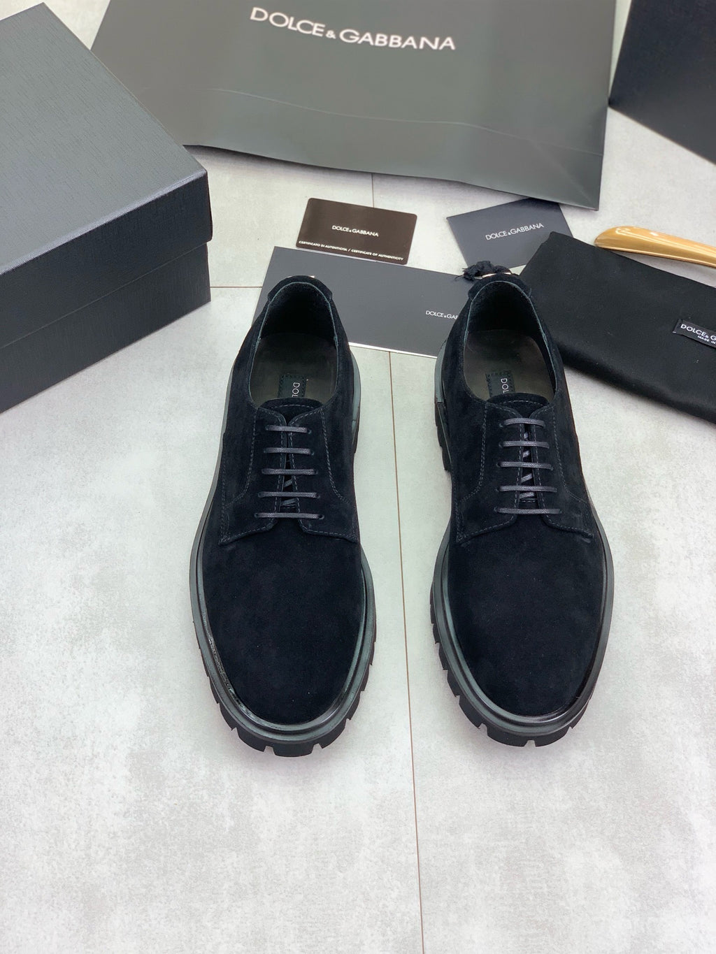Dolce & Gabbana DG Men's Slip-On Moccasin Loafers with Metal Detail