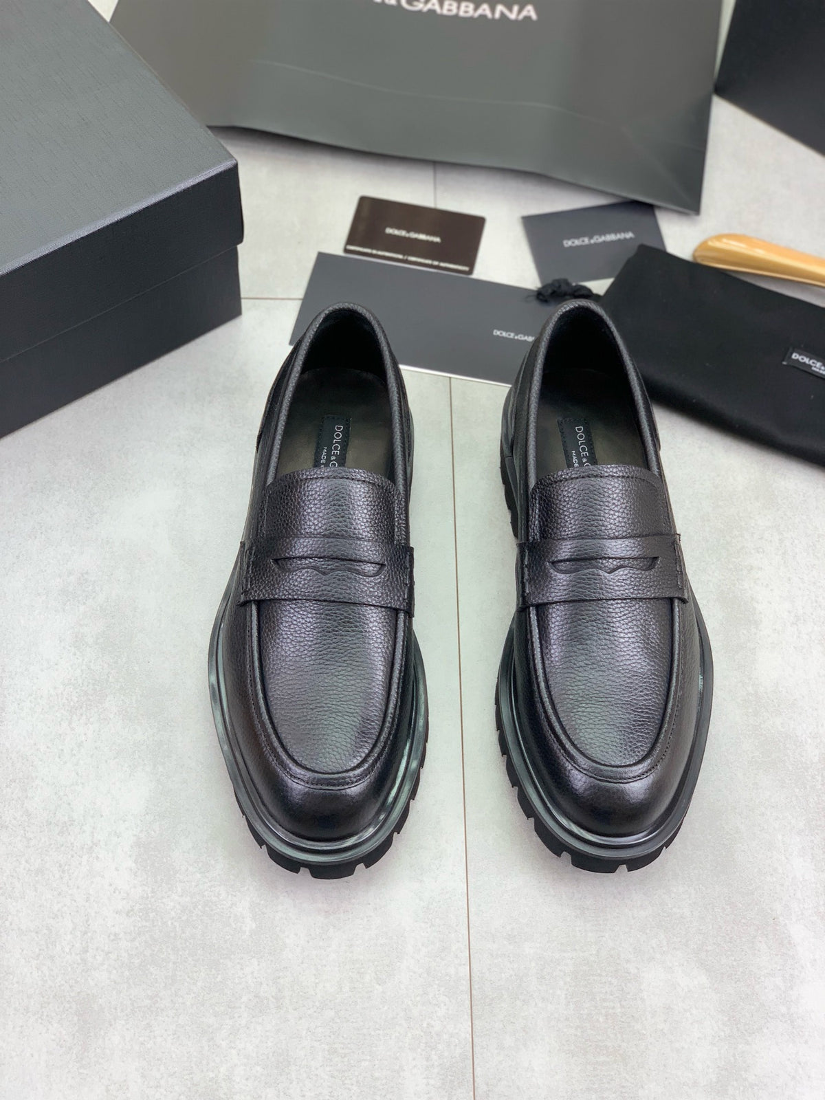 Dolce & Gabbana DG Men's Dress Shoes in Italian Patent Calfskin