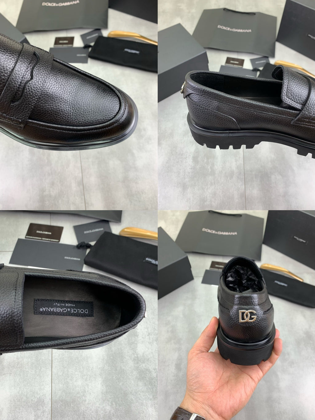 Dolce & Gabbana DG Men's Dress Shoes in Italian Patent Calfskin