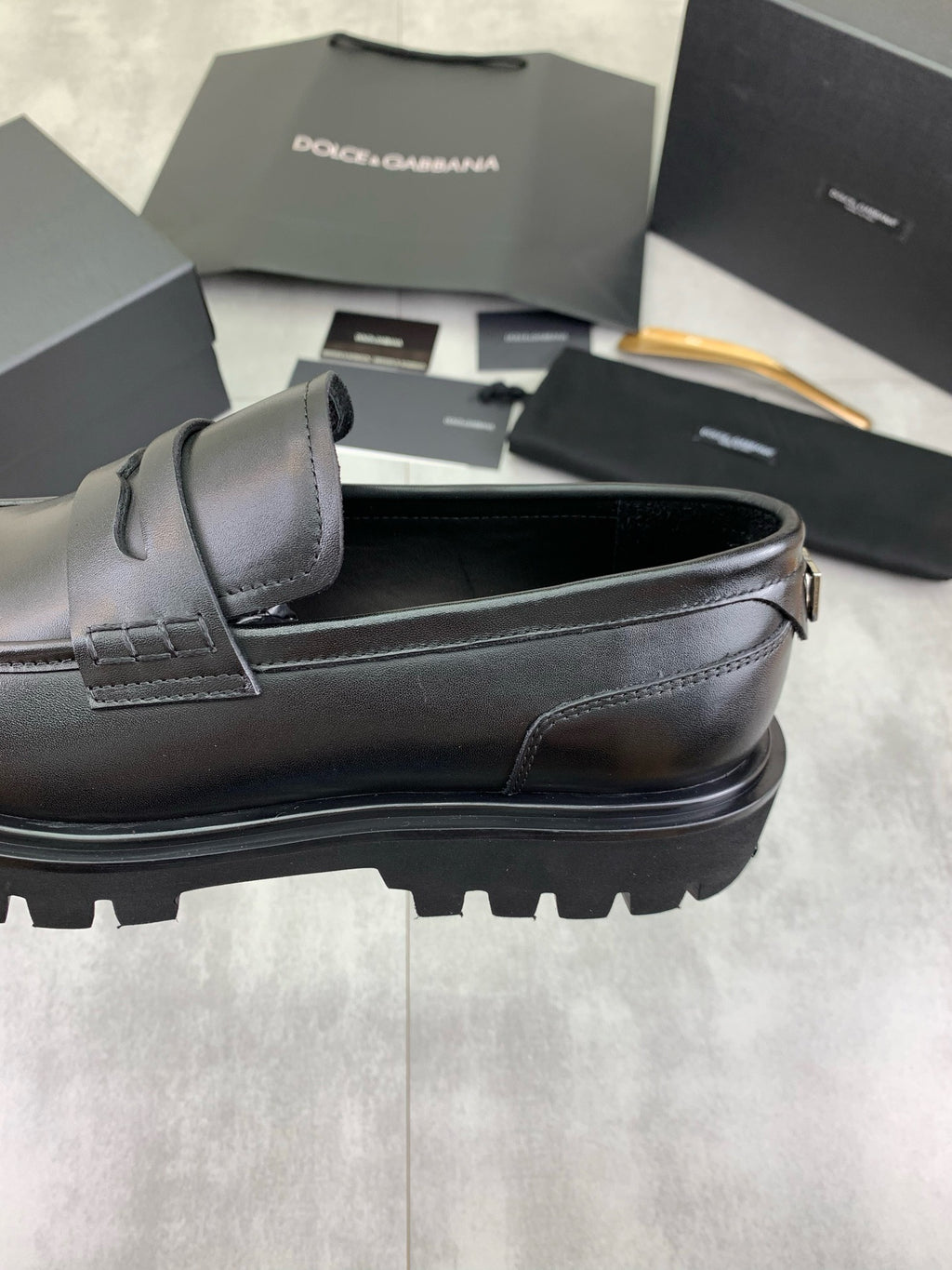 Dolce & Gabbana DG Men's Dress Shoes in Italian Patent Calfskin