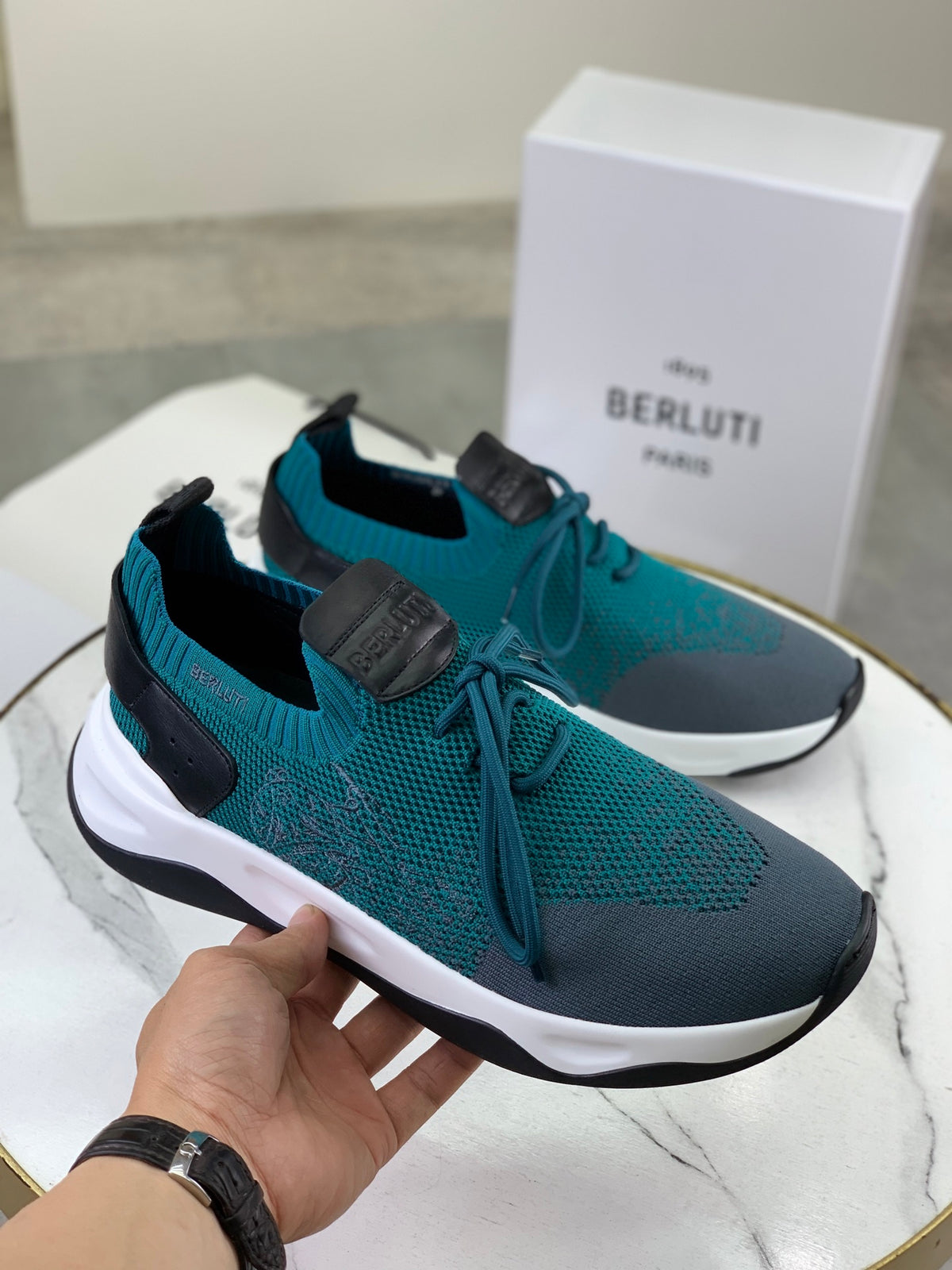 Berluti Men's Edge-Last Leather Casual Shoes