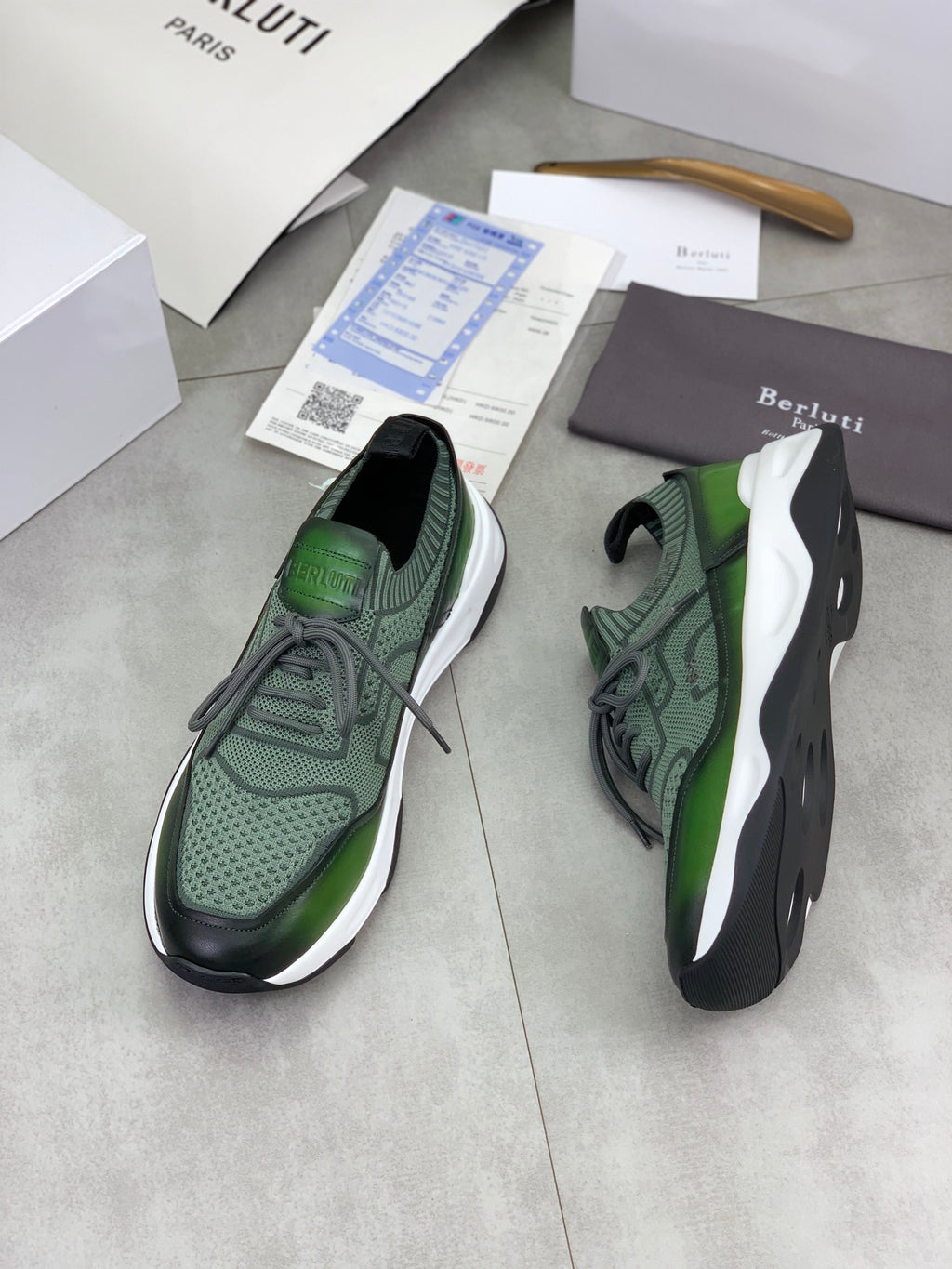 Berluti Men's Edge-Last Leather Casual Shoes
