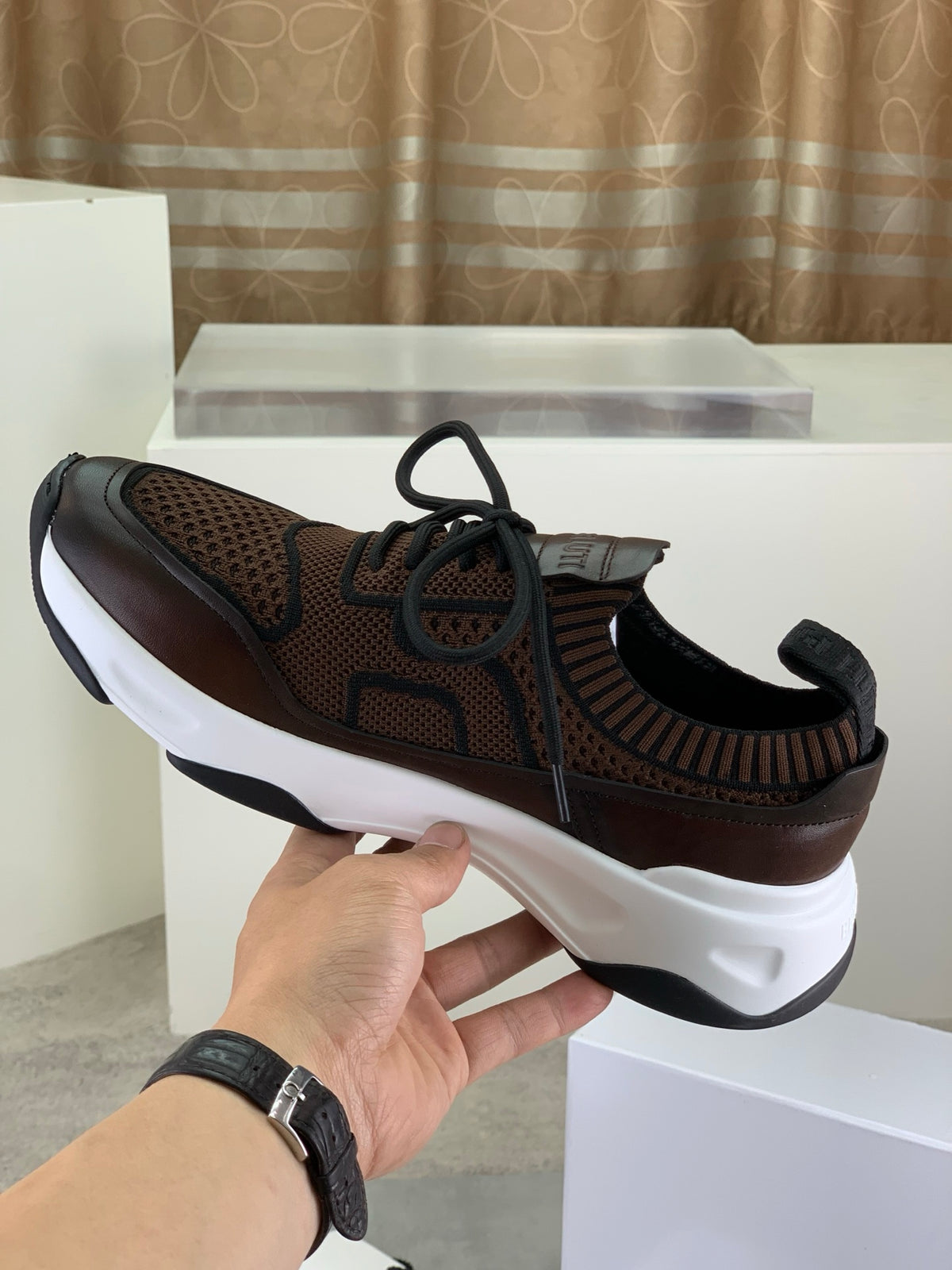 Berluti Men's Edge-Last Leather Casual Shoes